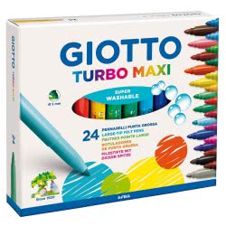 Giotto Μαρκαδόροι Χοντροί Turbo Maxi 24Τμχ 000455000 8000825453502