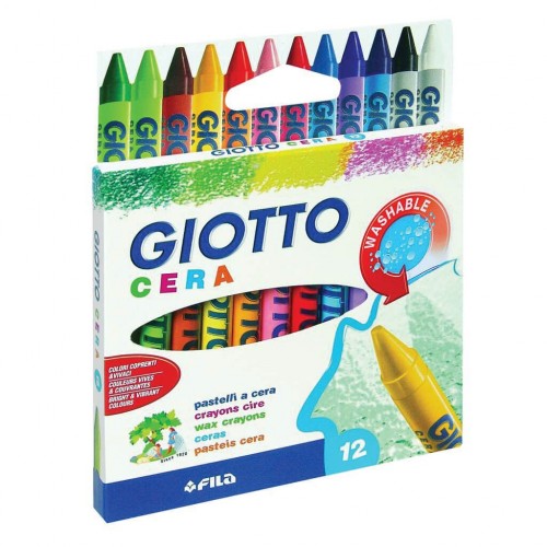 Giotto Cera Κηρομπογιές 9Cm 12Τμχ 000281200 8000825059001