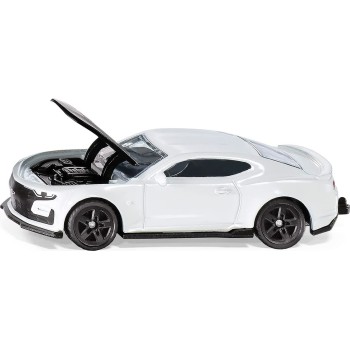 siku Chevrolet Camaro, Metal/Plastic, White, Opening Bonnet, Trailer Hitch SI001538 4006874015382