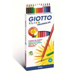 Giotto Elios Ξυλομπογιές Τριγωνικές 12Τμχ. 000275800 8000825275807