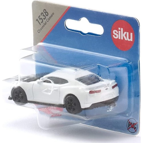 siku Chevrolet Camaro, Metal/Plastic, White, Opening Bonnet, Trailer Hitch SI001538 4006874015382