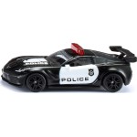siku Chevrolet Corvette Zr1 Police Car, Metal/Plastic, Black/White, Openin SI001545 4006874015450