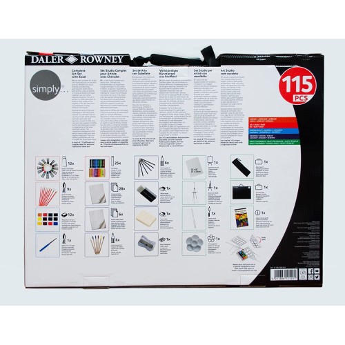 daler-rowney Complete Art Set Σετ Ζωγραφικής σε Βαλιτσάκι 115τμχ 196500604 5011386121291