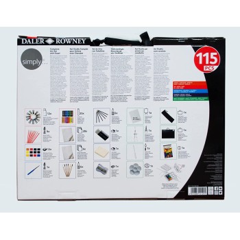 daler-rowney Complete Art Set Σετ Ζωγραφικής σε Βαλιτσάκι 115τμχ 196500604 5011386121291