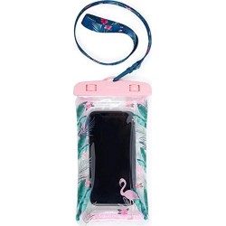 Legami Waterproof Case For Smartphone, Theme: Flamingo, Airtight Snap WPP0001 8052461961644