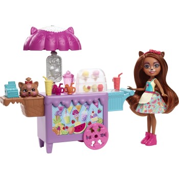 Mattel Enchantimals Storytelling Drinks City Tails Κούκλα και Σετ GJX35 / HHB88 194735063109