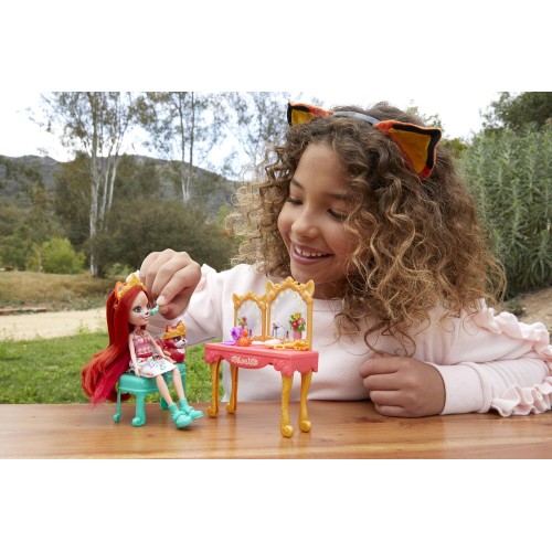 Mattel Enchantimals Storytelling Fox Vanity Κούκλα και Σετ GJX35 / GYJ05 887961972665