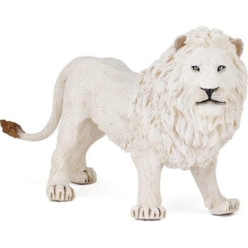 papo Wild Animal Kingdom Figurine,  White Lion, Multicolour 50074 3465000500740