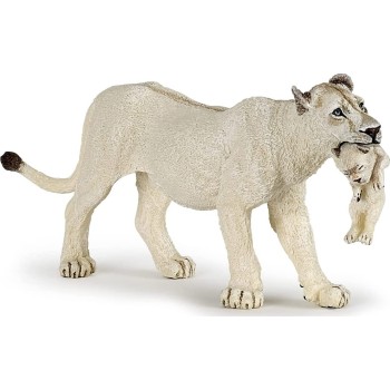 papo Wild Animal Kingdom Λευκό Λιοντάρι με Κουταβάκι 50203 3465000502034