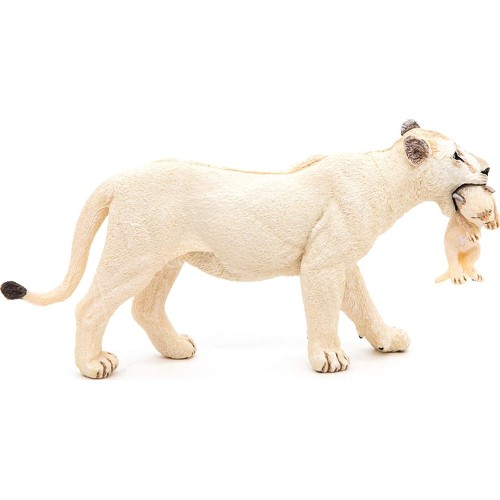 papo Wild Animal Kingdom Λευκό Λιοντάρι με Κουταβάκι 50203 3465000502034