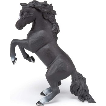 papo Black Reared Up Horse 51522 3465000515225