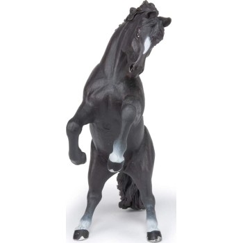 papo Black Reared Up Horse 51522 3465000515225