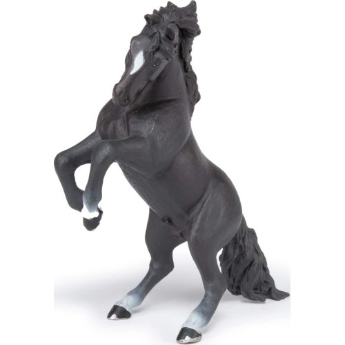 papo Black Reared Up Horse 51522 3465000515225