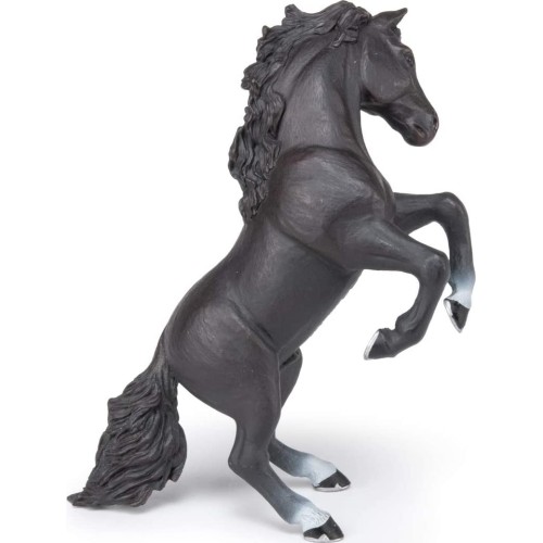 papo Black Reared Up Horse 51522 3465000515225