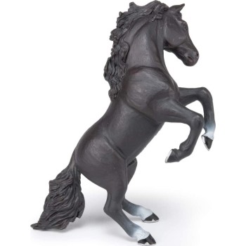 papo Black Reared Up Horse 51522 3465000515225