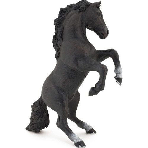 papo Black Reared Up Horse 51522 3465000515225