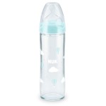 NUK Classic Baby Bottle Medium Flow Silicone 240Ml 0-6 Months 10745080 4008600223849
