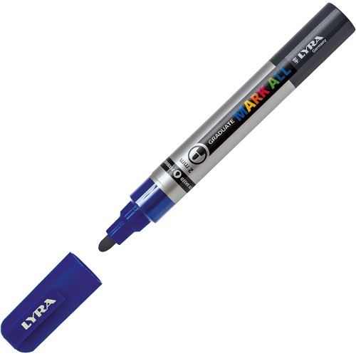 Lyra Μαρκαδόροι Graduate Mark All 2mm - Μπλέ L6820050 4084900604861