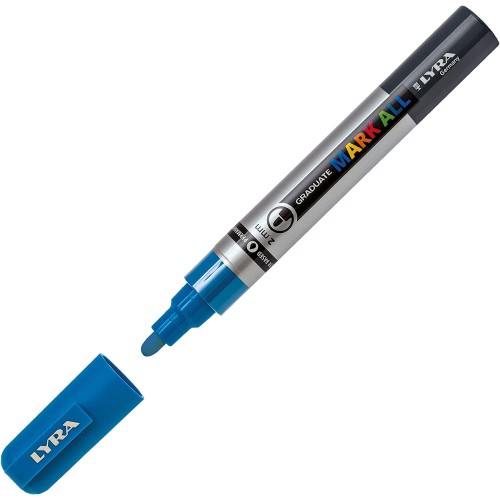 Lyra Μαρκαδόροι Graduate Mark All 2mm - Γαλάζιο L6820046 4084900604885