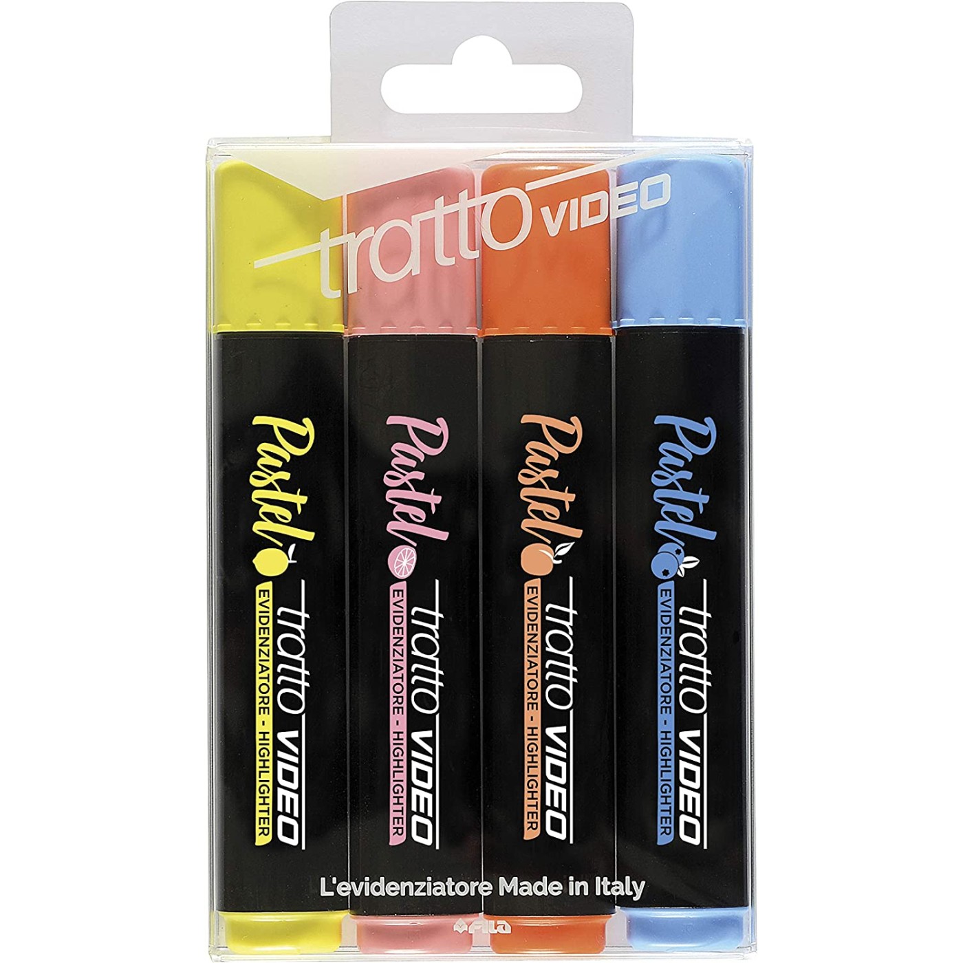 Tratto Μαρκαδόροι Υπογράμμισης Πλακέ 05 Tratto Video Pastel Σε Blister 4