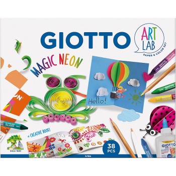 Giotto Εργαστήριο Τέχνης Σετ δημιουργικής απασχόλησης Κολάζ Art Lab Magic Neon 000582200 8000825050916