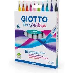 Giotto Μαρκαδόροι Πινέλο Κουτί των 10 Τμχ Turbo Brush 426800 8000825049217