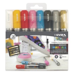 Lyra Markers Graduate Mark All 2mm Blister Set 8Pcs 6821080 4084900009796