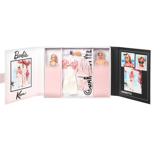 Mattel Barbie Συλλεκτικη - Barbiestyle Barbie and Ken Dolls Dressed in Resort-Wear Fashions and Swimsuits HJW88 194735097203
