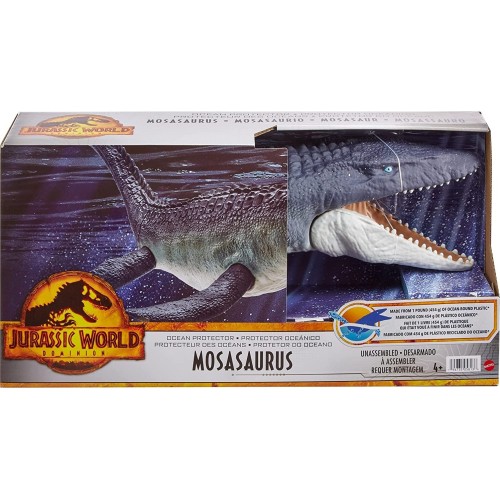 Mattel Jurassic World Ocean Protector Mosasaurus Απο Ανακυκλωμένο Πλαστικο HGV34 194735058136