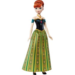 Mattel Disney Frozen Toys, Singing Anna Doll In Signature Clothing, Sings HLW56 194735120826