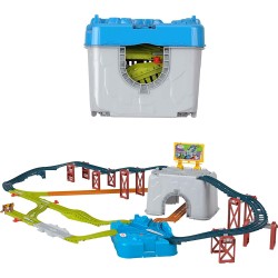 Mattel Thomas And Friends Toy Train Tracks Set, Connect Build Bucket, 34-Piece HNP81 194735147380