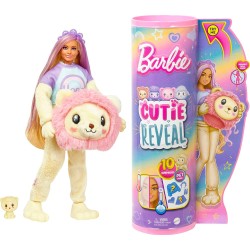 Mattel Barbie Cutie Reveal - Λιονταράκι, Βελούδινη Στολή Λιονταριού 10 Εκπλήξεις HKR06 194735106905