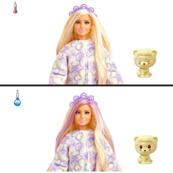 Mattel Barbie Cutie Reveal - Λιονταράκι, Βελούδινη Στολή Λιονταριού 10 Εκπλήξεις HKR06 194735106905