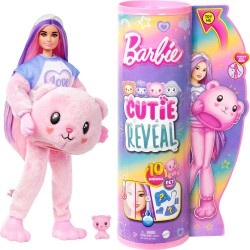 Mattel Barbie Cutie Reveal Doll And Accessories, Teddy Bear Plush Costume 10 HKR04 194735106974