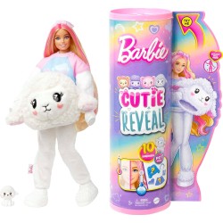 Mattel Barbie Cutie Reveal Doll And Accessories, Lamb Plush Costume 10 Surpris HKR03 194735106738