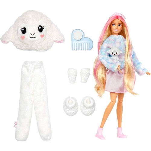 Mattel Barbie Cutie Reveal - Προβατάκι Βελούδινη Στολή, 10 Εκπλήξεις HKR03 194735106738