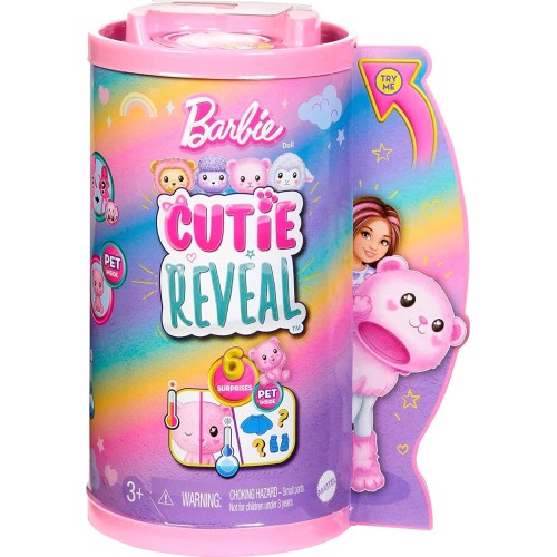 Mattel Barbie Cutie Reveal Chelsea Doll And Accessories, Teddy Bear Plush Costume HKR19 194735106899