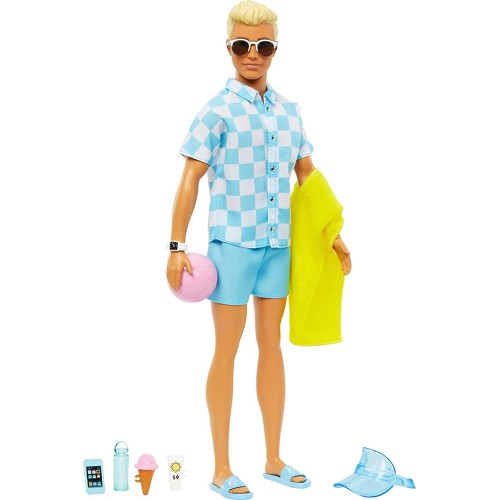 Mattel Ken Beach Glam Με Αξεσουαρ HPL74 194735162437