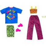 Mattel Barbie Clothes, Fashion And Accessory 2-Pack Dolls, 2 Vibrant Outfits With GWF04 / HJT36 194735094028