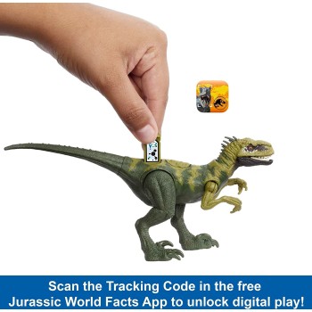 Mattel Jurassic World Strike Attack Dinosaur Toy Atrociraptor With Movable Joints and Single Strike Action HLN63 / HLN69 1947351