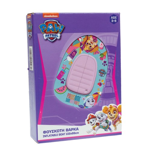 GIM Paw Patrol Girl Inflatable Boat 102x69 cm. 870-45201 5204549151284
