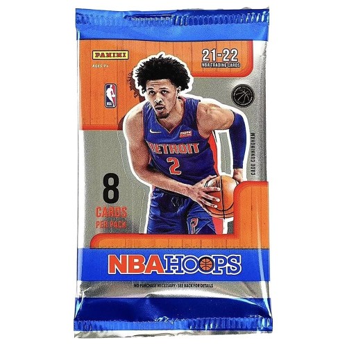 PANINI 2021-22 NBA Hoops Basketball Retail Pack BKHP 613297980735