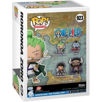 Funko Pop Animation One Piece - Roronoa Zoro 923 Φιγούρα Βινυλίου 54462 889698544627