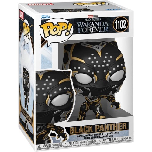Funko Pop Marvel Black Panther Wakanda Forever - Black Panther 1102 Bobble-Head Φιγούρα Βινυλίου 66718 889698667180