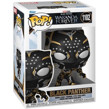 Funko Pop Marvel Black Panther Wakanda Forever - Black Panther 1102 Bobble-Head 66718 889698667180