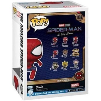 Funko Pop Marvel: Spider-Man No Way Home - The Amazing Spider Man (Leaping) 1159 Bobble-Head 67608 889698676083