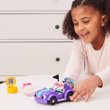 Spin Master Gabbys Dollhouse, Carlita Toy Car With Pandy Paws Collectible Figure 6062145 778988374665