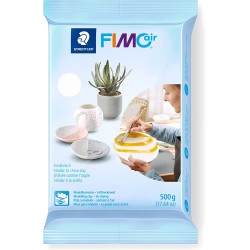 STAEDTLER Πηλός Αυτοξηραινόμενος FIMO Air Basic Kαλλιτεχνικός Λευκός 500gr 8100-76 4006608806484