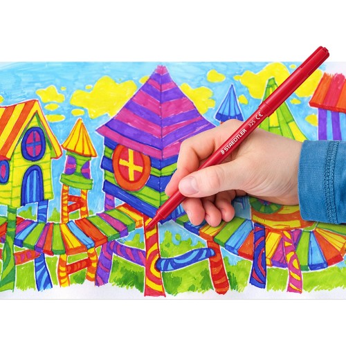 STAEDTLER Στυλό Με Ίνες Noris σε Διάφορα Χρώματα 12τμχ 325 C12 4007817015711