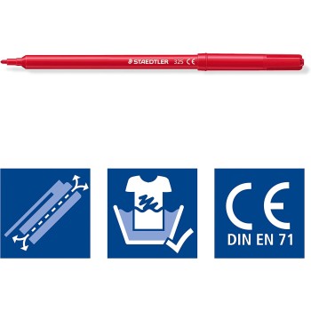 STAEDTLER Στυλό Με Ίνες Noris σε Διάφορα Χρώματα 12τμχ 325 C12 4007817015711